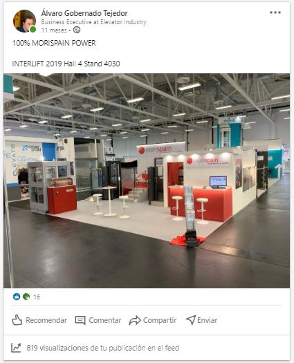 MORISPAIN at Interlift 2019.